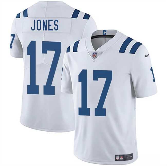 Men & Women & Youth Indianapolis Colts #17 Daniel Jones White 2025 Vapor Limited Stitched Jersey->indianapolis colts->NFL Jersey